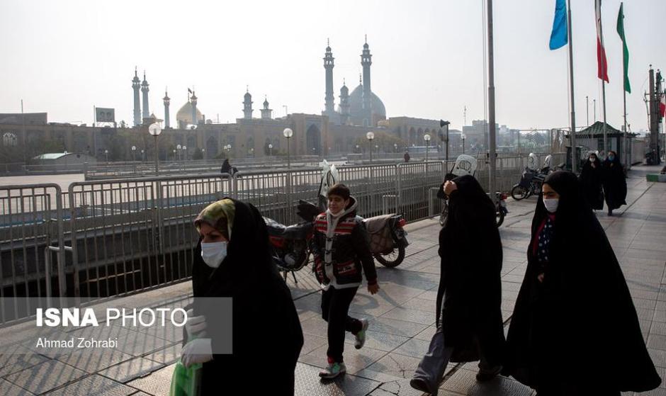 تصاویر آلودگی شدید هوا در قم