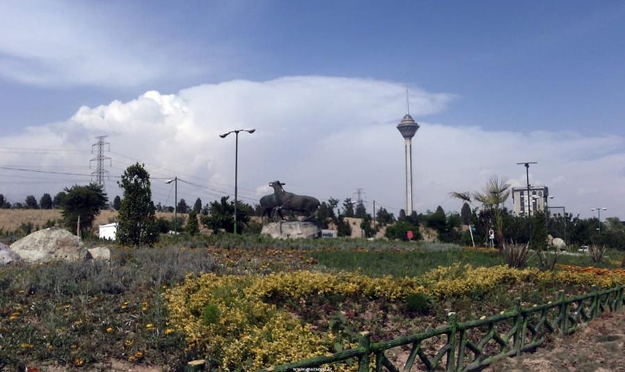 آتش سوزی گسترده در بوستان پردیسان: ۴ هزار متر از فضای پارک در آتش سوخت