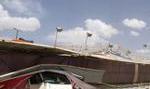 سقوط پل عابر پیاده در آزادگان تهران