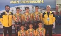 یک مدال نقره و یک برنز در آکروژیم کمتر از ۱۶ سال قهرمانی آسیا