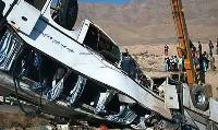 ۳ کشته در حادثه واژگونی اتوبوس یزد – کرمان