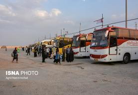 ۱۰۰ درصد ناوگان اتوبوسی حمل و نقل جاده‌ای در اختیار زائران اربعین قرار می‌گیرد