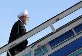 روحانی تهران را به مقصد باکو ترک کرد