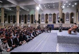 هزاران نفر از دانش‌آموزان و دانشجویان با رهبر انقلاب دیدار کردند