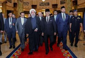 گزارش توییتری ظریف از سفر روحانی به کوالالامپور