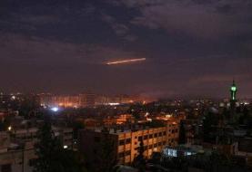 پاسخ پدافند هوایی سوریه به حمله موشکی اسرائیل