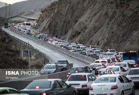 ترافیک نیمه سنگین در محور هراز