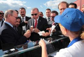 (ویدیو) پوتین پول بستنی اردوغان را حساب کرد