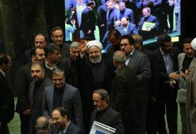 (تصاویر) روحانی در جلسه رای اعتماد مجلس به دو وزیر پیشنهادی
