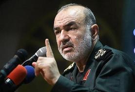 واکنش فرمانده سپاه به بیانیه اروپایی‌ها | برخی خوب موشک می‌زنند اما در برابر یک موشک هم فرو می‌پاشند