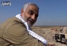 فیلمی از خودروی حامل سردار حاج قاسم سلیمانی که توسط بالگردهای آمریکایی مورد هدف قرار گرفت