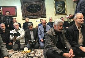 حضور احمدی‌نژاد در منزل سردار شهید سلیمانی +عکس
