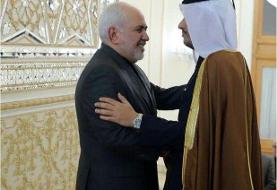 وزیر خارجه قطر با ظریف دیدار کرد