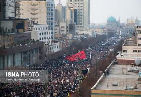 پوشش امدادی ۱۴۹ پایگاه موقت هلال احمر در مراسم تشییع شهید سلیمانی