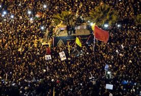 پیکر مطهر شهدای مقاومت به جمکران رسید