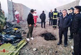 انتقال اجساد جانباختگان حادثه سقوط هواپیمای بویینگ ۷۳۷ به مرکز پزشکی قانونی در کهریزک