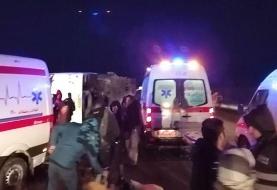 آخرین جزییات واژگونی اتوبوس/ افزایش شمار کشته‌ها به ۲۰ نفر