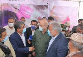 بازدید رئیس مجلس از محل احداث شهر فرودگاهی چابهار