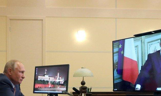 عکس و جزئیات گفت‌وگوی تلفنی پوتین و ماکرون درباره ایران