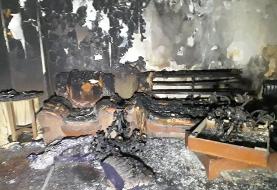 تصاویر| آتش‌سوزی آپارتمان ۵ طبقه در خیابان شریعتی تهران