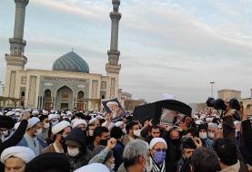 پیکر آیت‌الله یزدی درحرم حضرت معصومه(س) به خاک سپرده شد