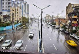 ترافیک سنگین در محور شهریار-تهران/محورهای مازندران وقم بارانی است