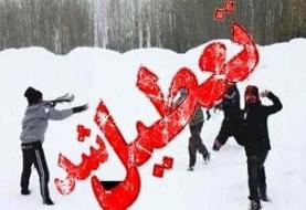 تعطیلی مدارس تبریز، گیلان، فیروزکوه، همدان و کرمانشاه به دلیل بارش برف