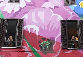 تصاویر | شادی ایتالیایی‌ها روی بالکن خانه‌ها در روزهای قرنطینه