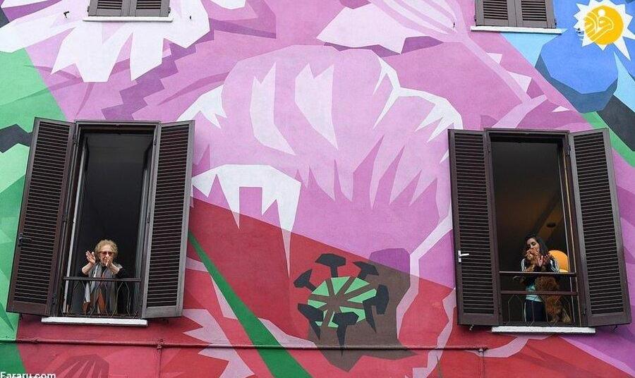 فوت ۱۴۴۱ نفر: ادامه روند افزایش شدید آمار مبتلایان به کووید-۱۹ در ایتالیا/ تصاویر لحظات شاد ایتالیایی‌ها در قرنطینه