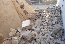 (تصاویر) یک کارگر در جنت آباد زیر آوار رفت