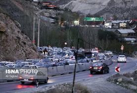 ترافیک در محور هراز و چالوس
