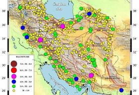 ایران بیش از ۹۰۰ بار لرزید