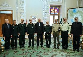 کدام فرماندهان ارشد سپاه و ارتش به دیدار قالیباف رفتند+عکس