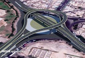 پیشرفت ۹۳ درصدی پل روگذر تقاطع آزادگان _ شهید نجفی رستگاری