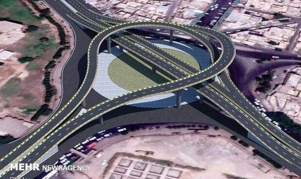 پیشرفت ۹۳ درصدی پل روگذر تقاطع آزادگان _ شهید نجفی رستگاری