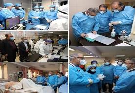 معاون درمان وزارت بهداشت از مراکز درمانی معین کرونا در استان فارس بازدید کرد