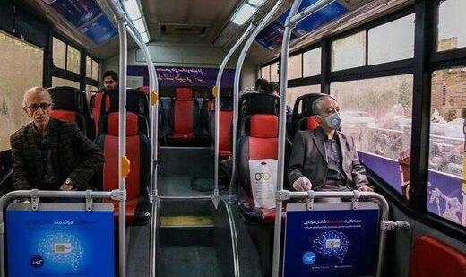 ۹۸ درصد مسافران اتوبوس از ماسک استفاده می‌کنند