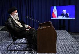 عکسی متفاوت از گفتگوی ویدئو کنفرانسی روحانی با رهبر انقلاب