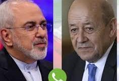 گفتگوی تلفنی ظریف با همتای فرانسوی درباره برجام