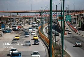 ترافیک نیمه سنگین در مقاطعی از آزادراه قزوین کرج