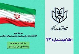 کسانی که در مرحله اول رأی ندادند می‌توانند در انتخابات شرکت کنند