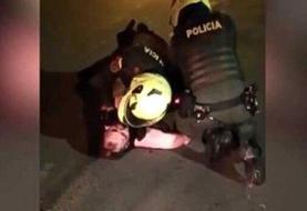 ببینید | اعتراض به قتل یک شهروند کلمبیایی به دست پلیس