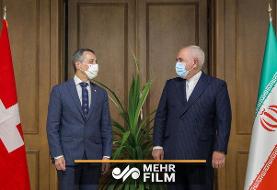 دیدار وزیر خارجه سوئیس با محمد جواد ظریف