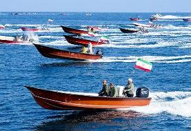 ببینید | رزمایش دریایی سپاه در محل دستگیری تفنگداران آمریکایی