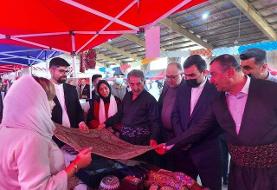 گشایش اولین نمایشگاه مشترک صنایع دستی زنان ایران و سلیمانیه
