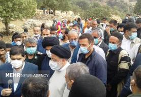 دستور رئیسی برای بازسازی فوری خرابی‌های مناطق زلزله‌زده اندیکا