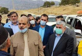 وزیر کشور در مناطق زلزله‌زده اندیکا: دنبال تامین چادرهای مقاوم در برابر سرما و برف هستیم