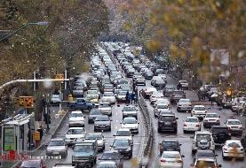 افزایش ۱۰ درصدی ترافیک پایتخت پس از بارندگی صبح امروز
