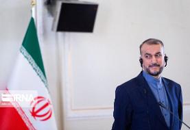 گزارش توییتری امیرعبداللهیان از گفت وگوی تلفنی با همتای انگلیسی