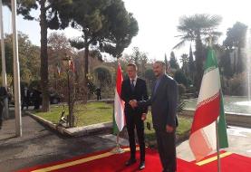 استقبال وزیر امور خارجه از همتای مجارستانی خود